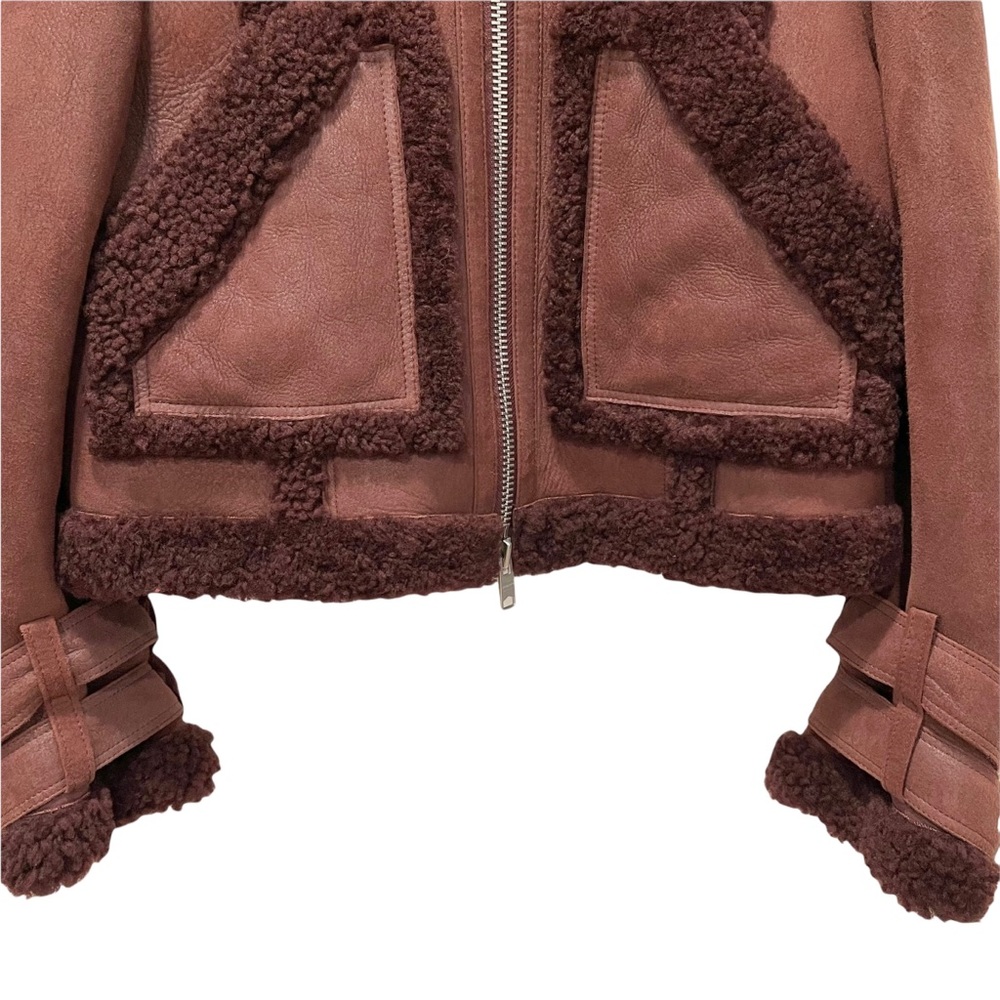 ♦️SOLD♦️ALLSAINTS Asher Shearling Biker Jacket - Picture 5 of 16